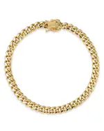 Bloomingdale's Fine Collection Men's Miami Cuban Link Chain Bracelet in 14K Yellow Gold