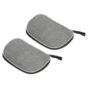 Ping Pong Paddle Case Table Tennis Racket Case Soft Cover Bag Fan Shaped, 2pcs