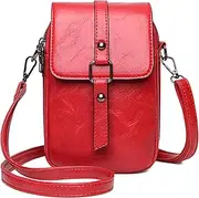 [YAMEIZE] Crossbody Bags for Women Small Phone Bag Shoulder Bag Handbag Wallet Purse Leather Cross Body Bags with Adjustable Strap