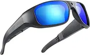[OhO sunshine] OHO 4K Ultra HD Water Resistance Video Sunglasses, Sports Action Camera with Built-in Memory and Polarized UV400 Protection Safety Lenses,Unisex Sport Design (Blue 128GB)