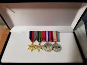 World War Two Set of 4 Replica Medals - Miniatures - In Presentation Box