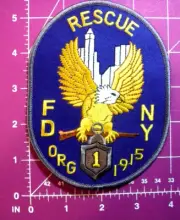 FDNY-NYC Fire Department Rescue 1 Eagle patch