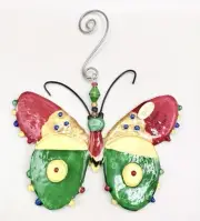 Fusion Glass Butterfly Ornaments Lori Siebert For Silvestri 10157181