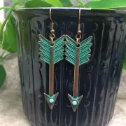 3” Bronze-tone Earring Set Bohemian Retro Drop Dangle Hook New Free Ship 7164