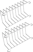 2PCS Stainless Steel Cooking Racks for Air Fryer and Steamers Multi Purpose Kitchen Accessories for Baking and Roasting Oven Safe and Easy to Use