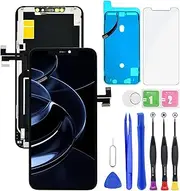 for iPhone 11 Pro Max LCD Display FHD Screen Replacement 3D Touch Digitizer Frame Full Assembly with Repair Tools Kit for 6.5 inch A2218, A2161, A2220+Waterproof Adhesive+Screen Protector