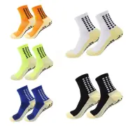 1 Pair Men's Anti-Slip Sport Socks Football Soccer Basketball Tennis Outdoor Grip Cycling Riding Comfortable Non-Slip De
