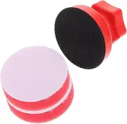 LOORGVEL 1 Set Car Waxing Sponge Pad Portable Handheld Wax Applicator with Replaceable Buffing Pads Cleaning Towels for Professional Polishing for Boat and Car Care