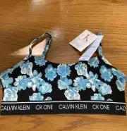 NWT Calvin Klein Women's (SMALL) Ck One Micro Unlined Bralette QF5727-007