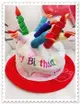 ♥小花花日本精品♥ 生日帽 蠟燭 蛋糕造型 派對帽 立體造型 玫瑰花 生日派對必備