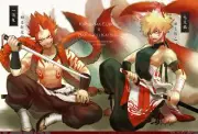 Anime eijiro kirishima katsuki Playmat Gaming Mat