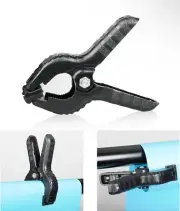 6-Pack Set Heavy Duty Muslin Spring Clamps Clips 4.5"/11Cm for Photo Studio Back