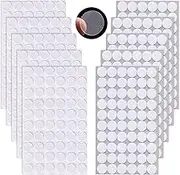 Self Adhesive Dots,600 Pcs (300 Pairs) 0.78"/20 mm Diameter Transparent Sticky Back Thin Clear Dots with Adhesive,Hook & Loop Dots with Waterproof Sticky Tapes, Desirable for Classroom,Office&Home