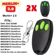 2 X FOR Merlin+ 2.0 E945 E945M E950M E943M Garage Gate Door Remote Control