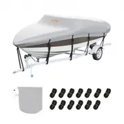 VEVOR Boat Cover 600D Waterproof 17-19 ft Boat Cover V-Hull Tri-Hull Runabout