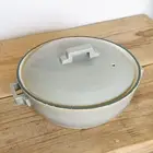 Direct-fire exclusive grey clay pot, 8th size direct-fire compatibl From Japan