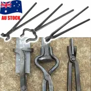 Knife Making Tongs Set Tools Blacksmith Bladesmith Assembled Anvil Forge 3PCS