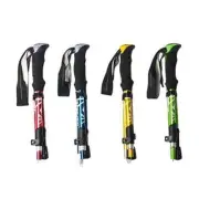Outdoor Fold Trekking Pole Camping Portable Walking Hiking Stick Nordic Elderly