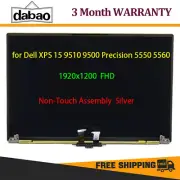 15.6" New Dell XPS 15 9510 9520 9500 FHD LCD Non-Touch Screen Assembly Silver