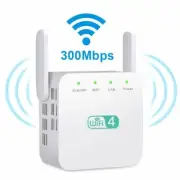 300Mbps WiFi Extender Internet Booster Network Router Wireless Signal Repeater