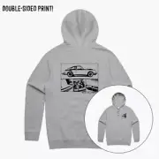 Porsche 911 Classic Sports Car Hoodie - Grey Marle