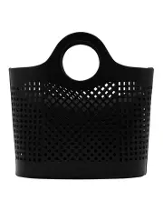 [1978W] Laser Cut Tote in Black