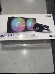 NZXT Kraken Elite 280 RGB Processor liquid cooling system with RL-KR28E-B1