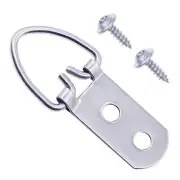 40 Pack D-Ring Picture Hanger Hooks with Screws - 2 Holes Picture Frame Hooks