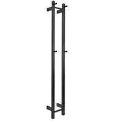 AGUZZO EZY FIT Heated Towel Rail - Double Vertical Square Tube - (H1400mm) - PVD Gun Metal
