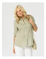 [Fella Hamilton] Frost Elbow Sleeve Shirt in Olive