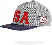 [CXQRR] Kids Baseball Hat American-Flag-USA Hip-Hop Snapback-Hats Suitable for 2-7 Years Old