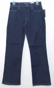 NYDJ LIFT TUCK BOOTLEG JEANS IN DEMIN POCKET CRYSTALS size 4P P1000505