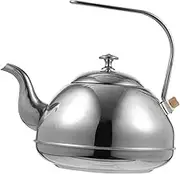 OFFSCH 1Pc Stainless Steel Induction Teapot with Filter Boiling Kettle for Gas Stove Ergonomic Handle Heat Resistant Design for Tea and Preparation
