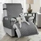 1/2/3 Seater Recliner Cover Anti Slip Patchwork Sofa Protector Armchair Cover