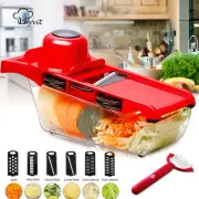 Vegetable Cutter with Steel Blade Slicer Potato Peeler Carrot Cheese Grater