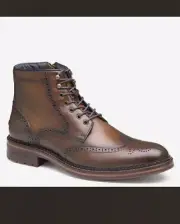 New Johnston & Murphy XC Flex Connelly Wingtip Boot Brown Leather Men Sz 8 Eu 41