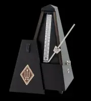 Wittner Maelzel Series W816M Mechanical Metronome with Bell in Matt Black