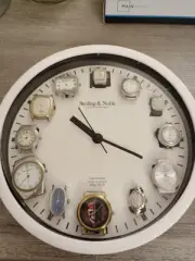 Wall Clock 9" Diam. One Of A Kind Quartz Battery Incld.