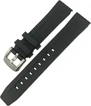 [KAVJU] For Tissot 1853 Seastar T120 T114 Watchband Rubber Sport Diving Black Blue Soft Watch Strap Silicone Rubber 19mm 20mm Watchband