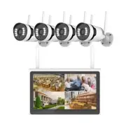 10.1 inch Screen CCTV Home Security Camera System 3MP WIFI Camera 4Ch Kit