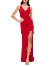 Dress the Population Jordan Plunge Neck Gown