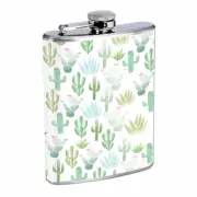 Cactus Em1 Flask 8oz Stainless Steel Hip Drinking Whiskey