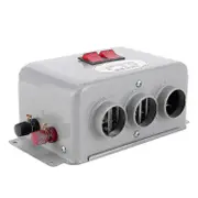 12v/24v Compact Car Heater 3 Hole 800w Winter Fast Heating Warmer Defogger Defroster B