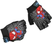 Kids Fingerless Bike Gloves, Spider Superhero Sport Gloves Children Monkey Bars