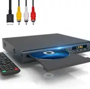 DVD Player for TV, Multi Region CD DVD Players Support HDMI, RCA, USB, Mic Ja...
