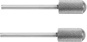 AUTSUPPL Nail Drill Bits Set 2pcs Tungsten Steel Drill Bit for Cuticle Sanding Grinding Head