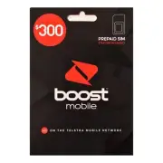 Boost Mobile $300 Prepaid SIM Starter Kit + Telstra $12 Prepaid SIM Bundle