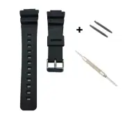 Black TPU Watch Band Strap Fits For G Shock G-Shock Watch 5600 Series