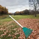 Leaf Rake 14 Tines Grass Removal Leaf Scoop for Loosening Soil Leaves Lawns