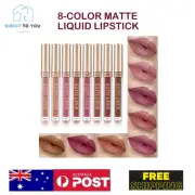8PCS Matte Durable /Set Liquid Lipstick Waterproof Matt Long Lasting Cosmetics